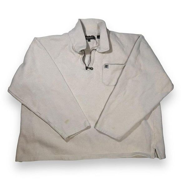 Vintage Timberland Weather Gear Quarter Zip Pull Over Sweatshirt‎ Mens Large - Picture 1 of 6
